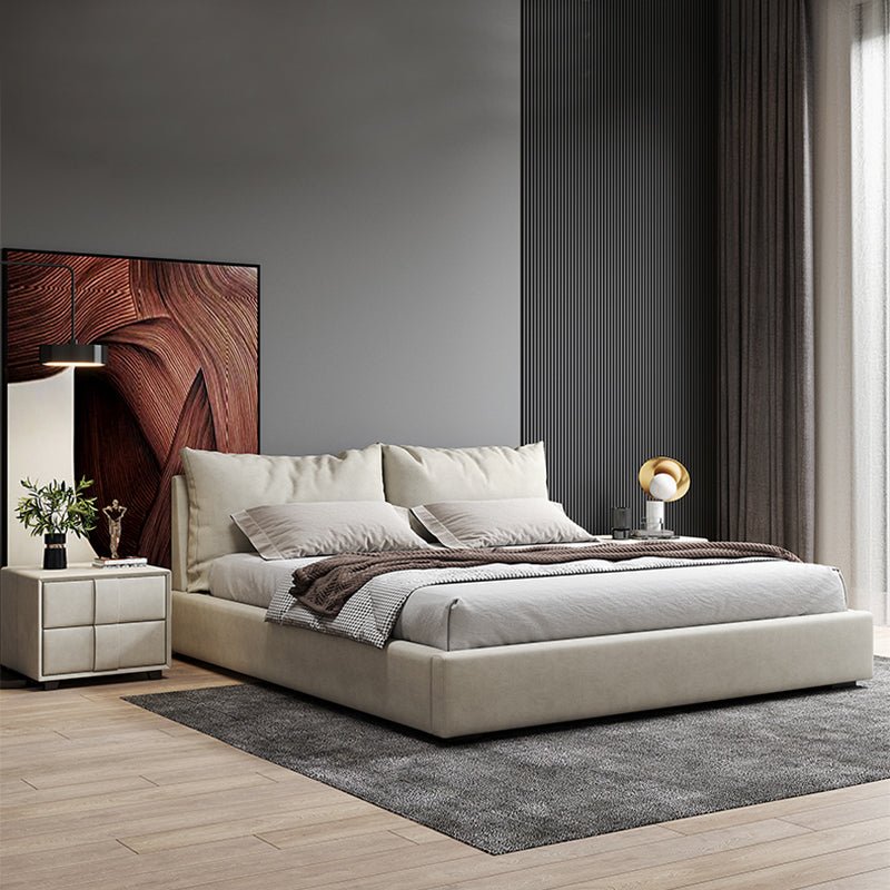 Minimalist Air Leather Double Bed - Image 5