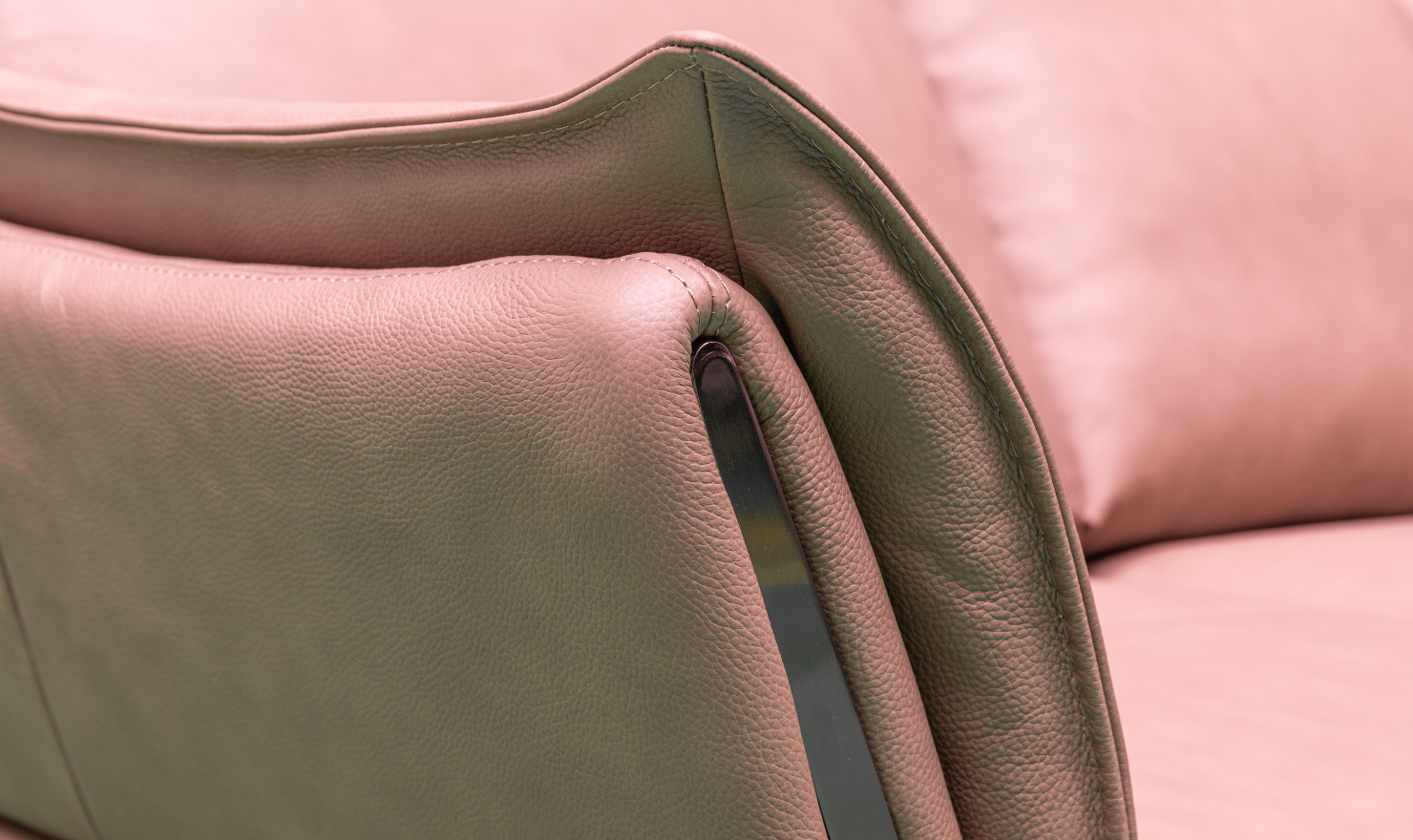 Giada Leather Chair in Brown - Image 9