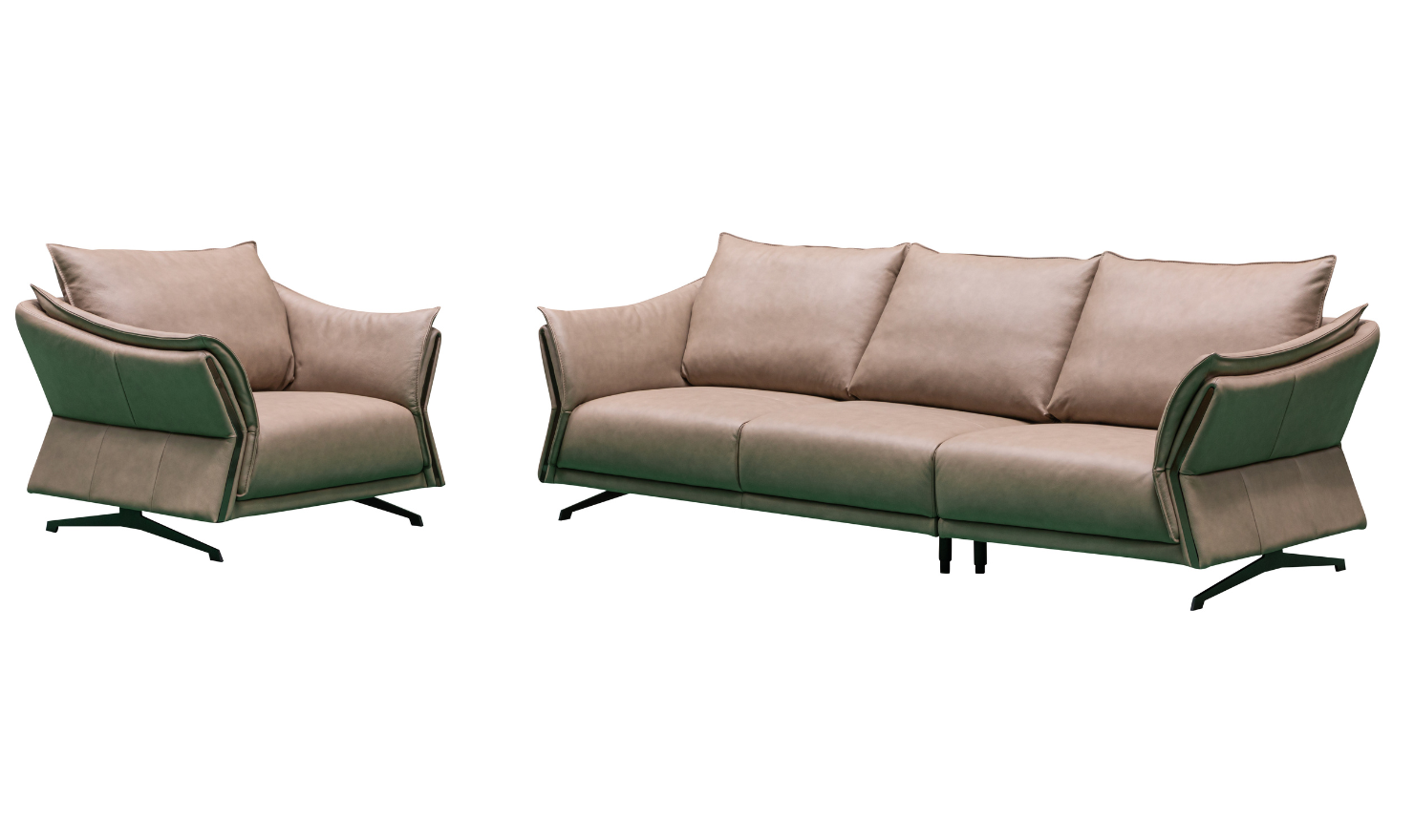 Giada Leather Chair in Brown - Image 11