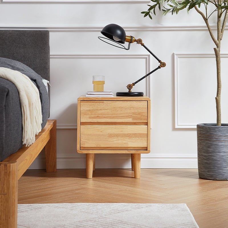 Gullichsen 2-Drawer Wood Nightstand