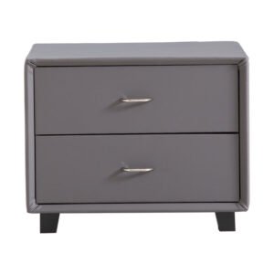 Urban 2-Drawer Nightstand with Metal Handles