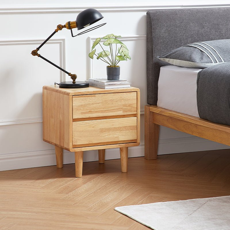 Gullichsen 2-Drawer Wood Nightstand - Image 2