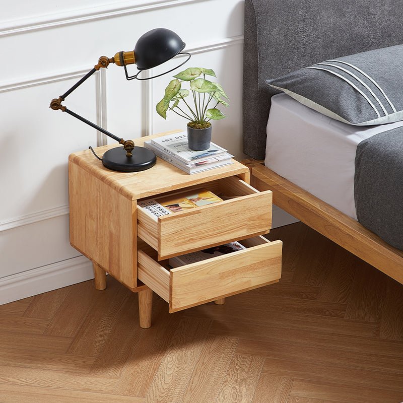 Free Gullichsen 2-Drawer Wood Nightstand - Image 10