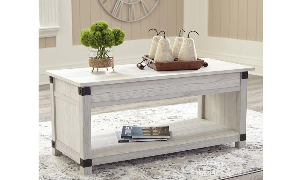Modern Heritage Bayflynn Lift-Top Coffee Table in White