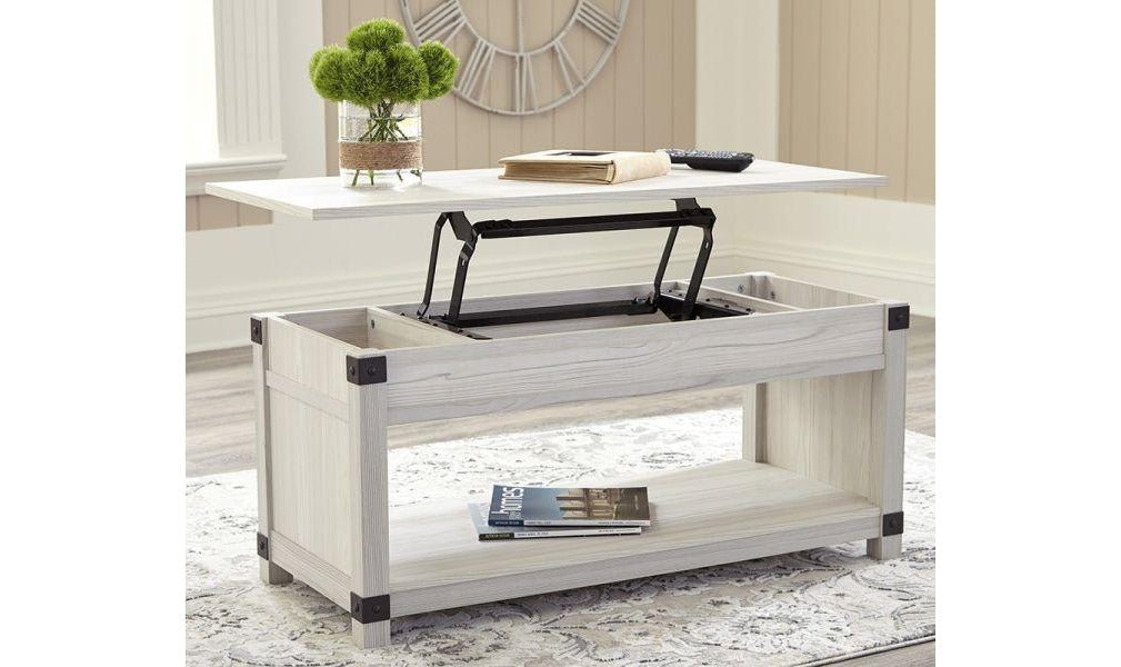 Modern Heritage Bayflynn Lift-Top Coffee Table in White - Image 2