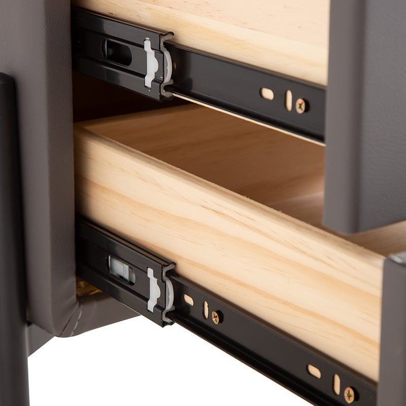Gray Chic 2-Drawer Nightstand - Image 5
