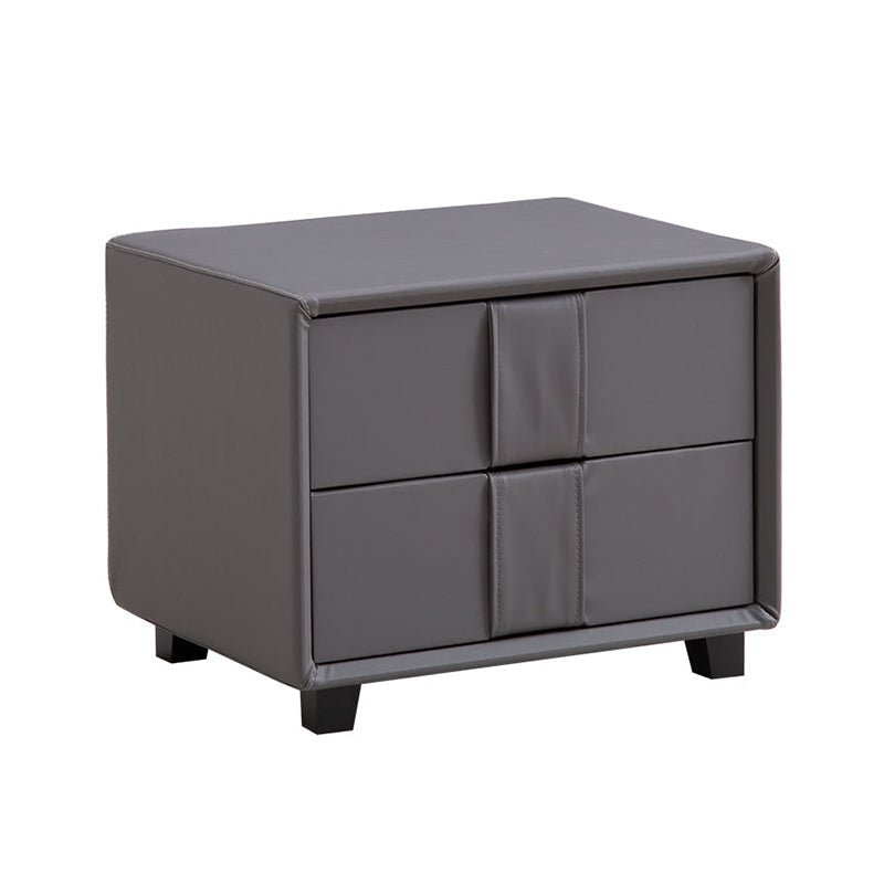 Gray Urban 2-Drawer Nightstand - Image 2
