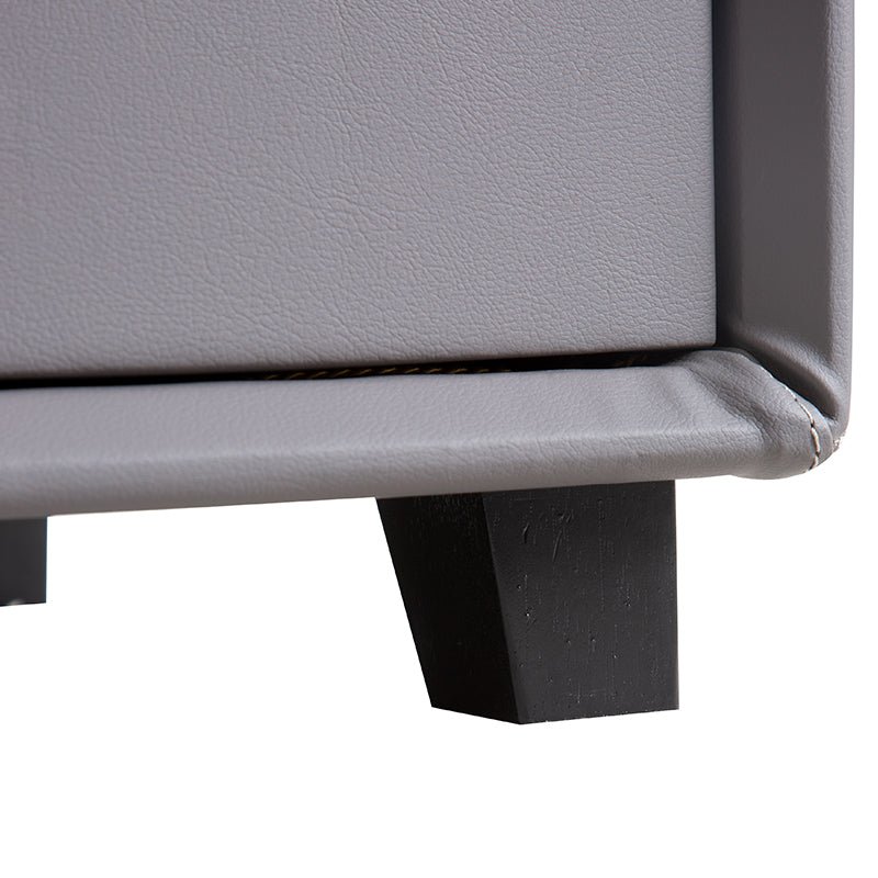 Gray Urban 2-Drawer Nightstand - Image 8