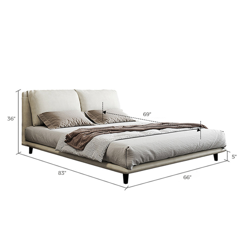 Minimalist Air Leather Upholstered Bed - Image 7
