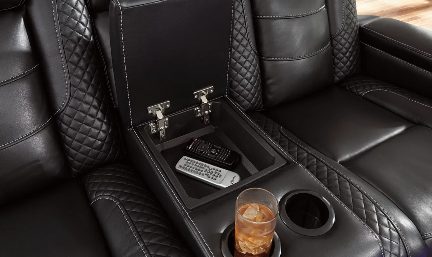 Modern Heritage Adonia Power Reclining Sofa with Adjustable Headrest - Image 3