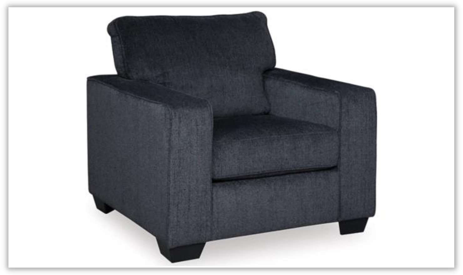 Altari Fabric Wooden Chair with Track Arms & Cushion Back - Image 10