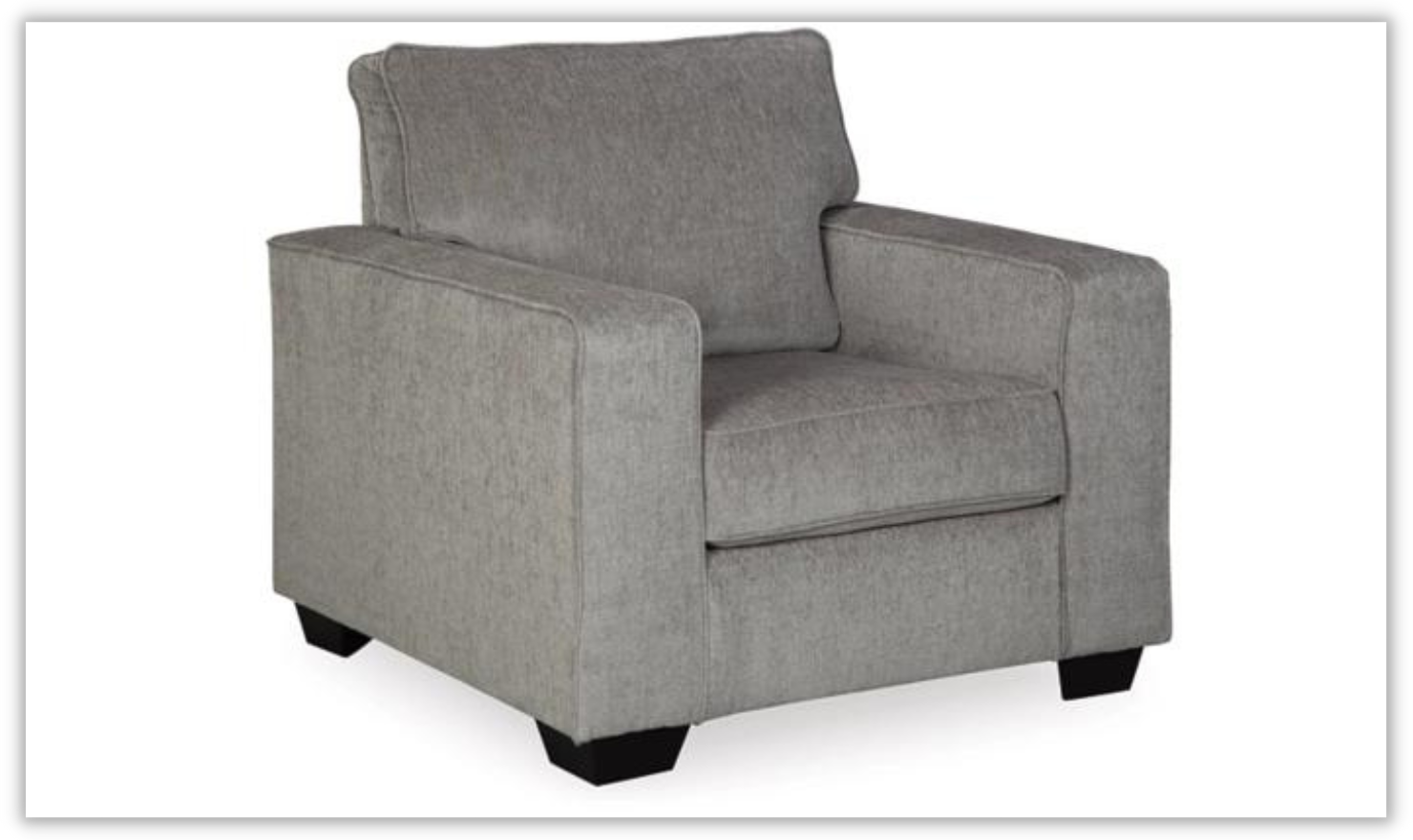 Altari Fabric Wooden Chair with Track Arms & Cushion Back - Image 5