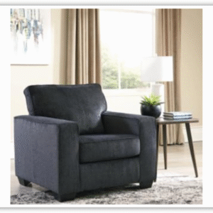 Altari Fabric Wooden Chair with Track Arms & Cushion Back