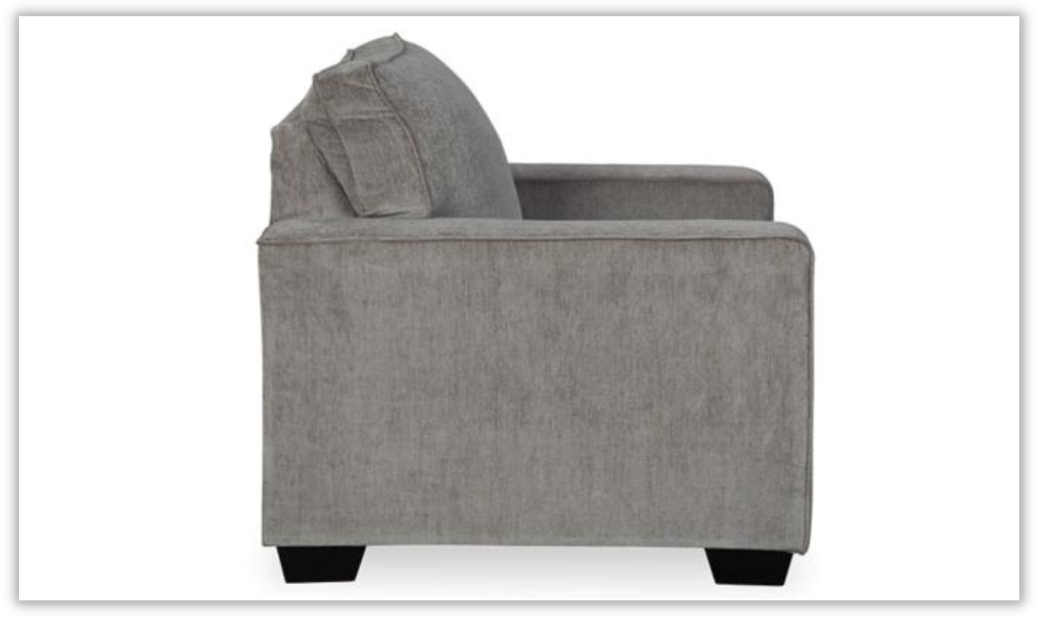 Altari Fabric Wooden Chair with Track Arms & Cushion Back - Image 6