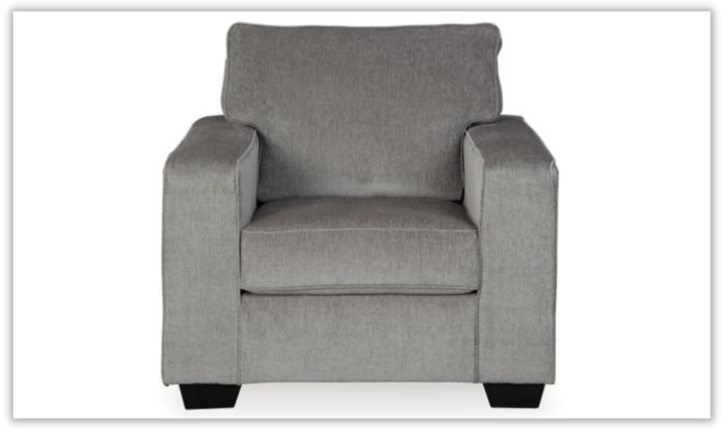 Altari Fabric Wooden Chair with Track Arms & Cushion Back - Image 9