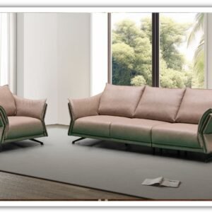 Giada Leather Chair in Brown