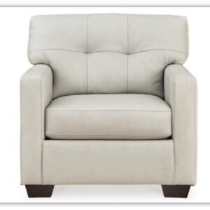 Modern Heritage Belziani Oversized Leather Chair with Tufted Back