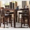 Modern Heritage Bennox 5-Pieces Wooden Counter Height Dining Set in Brown