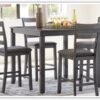 Modern Heritage Bridson 5 Pieces Wooden Counter Height Dining Set in Gray