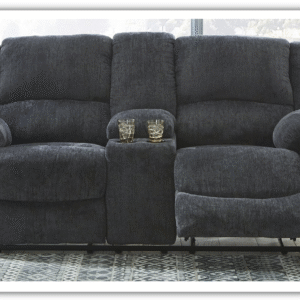 Draycoll Power Reclining Loveseat With Cup Holder Console