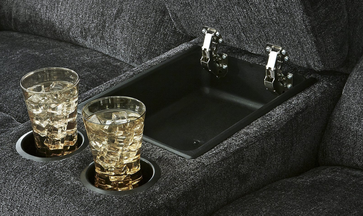 Draycoll Power Reclining Loveseat With Cup Holder Console - Image 4