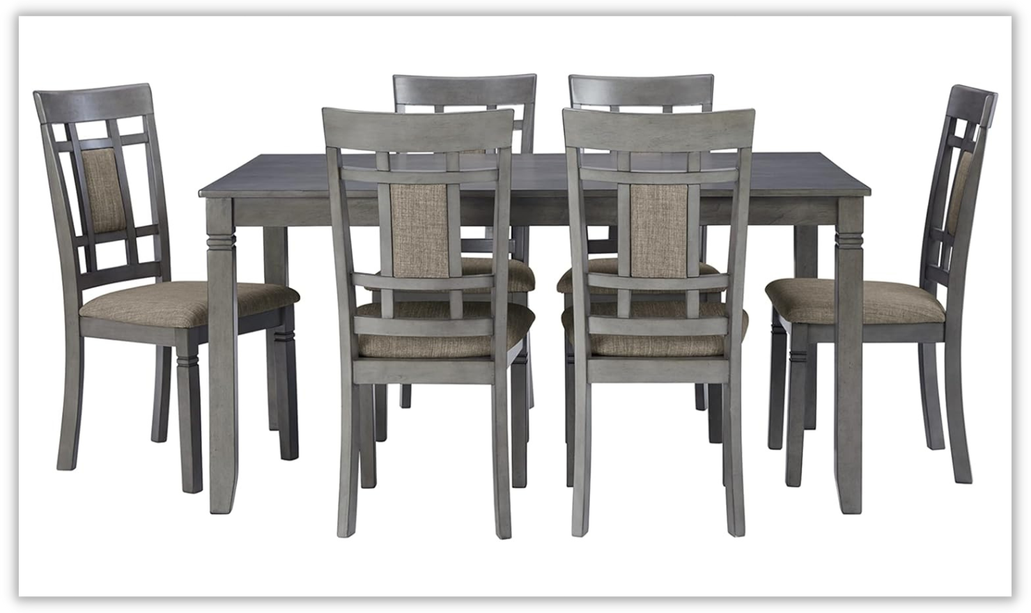 Modern Heritage Jayemyer 7-piece Dining Set in Brown - Image 3