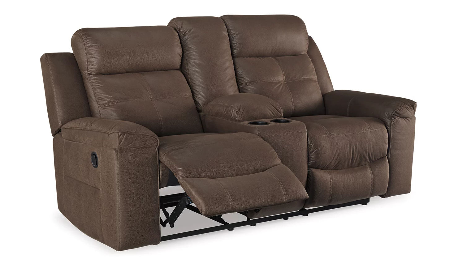 Jesolo Leather Reclining Loveseat with Console - Image 8