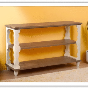 Modern Heritage Alwyndale Wooden Sofa Table in White & Brown