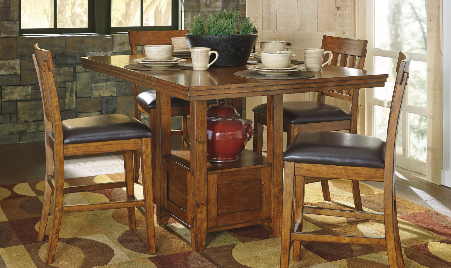 Ralene Counter Height Dining Extension Table - Image 4