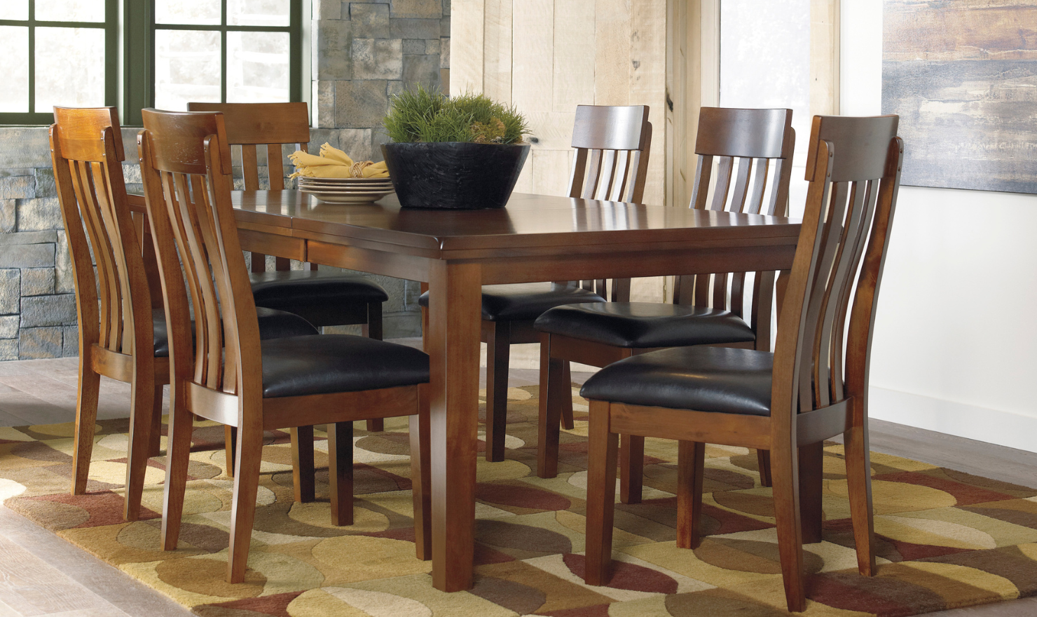 Modern Heritage Ralene 7-Piece Rectangular Dining Set - Image 5