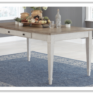 Modern Heritage Skempton Wooden Dining Table with Lift-Top Storage Bins