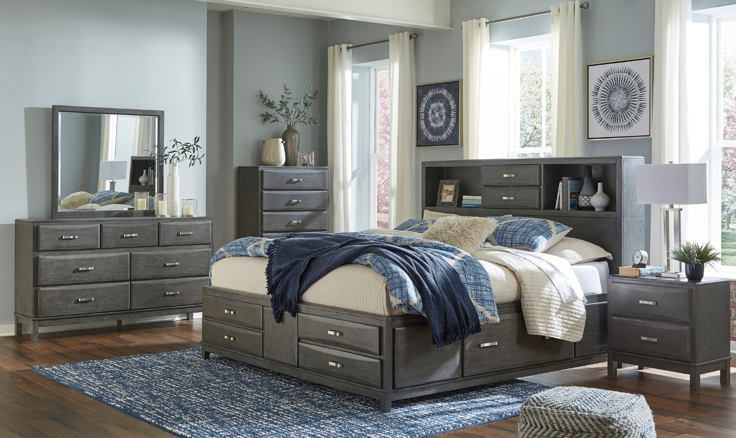 Modern Heritage Caitbrook 7-Drawer Dresser in Gray - Image 6