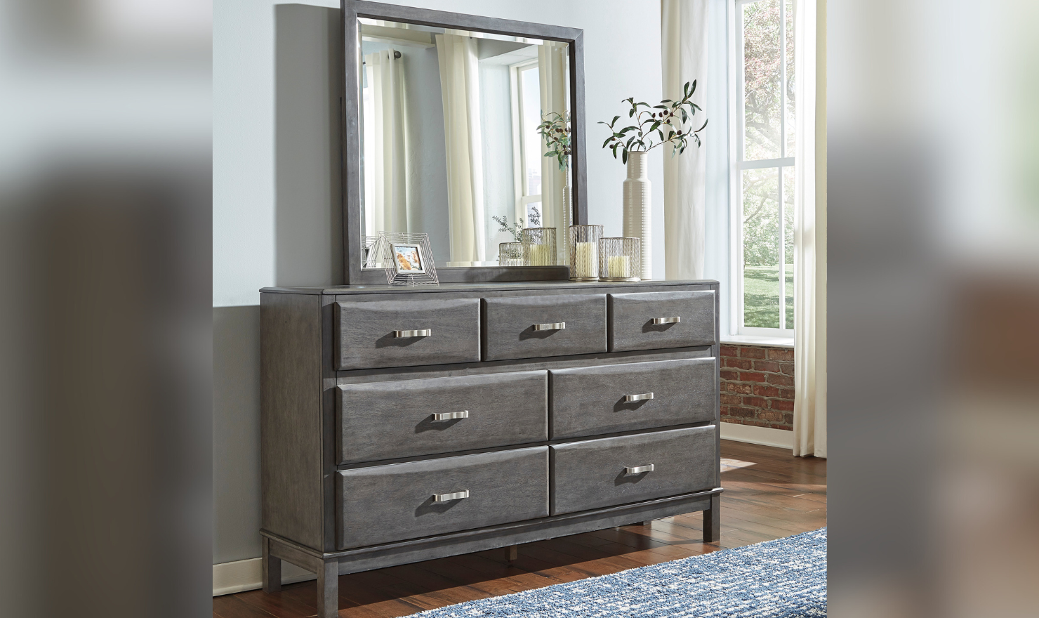 Modern Heritage Caitbrook 7-Drawer Dresser in Gray - Image 2