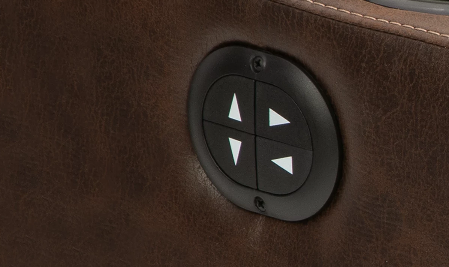 Modern Heritage Owner's Box 2-Seater Leather Recliner Loveseat in Brown - Image 8