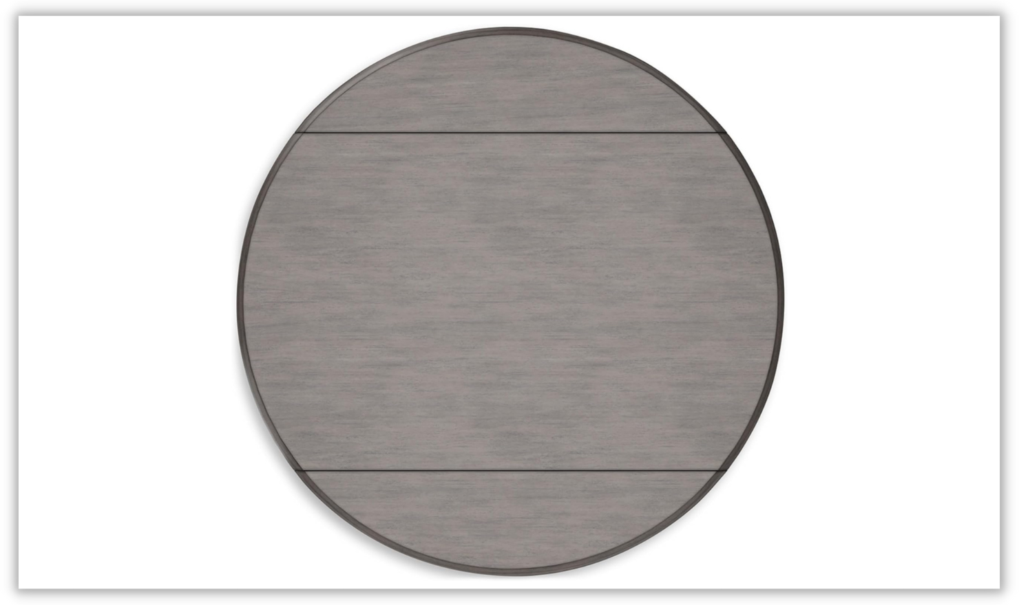 Shullden Round Drop Leaf Wooden Dining Table in Gray - Image 6