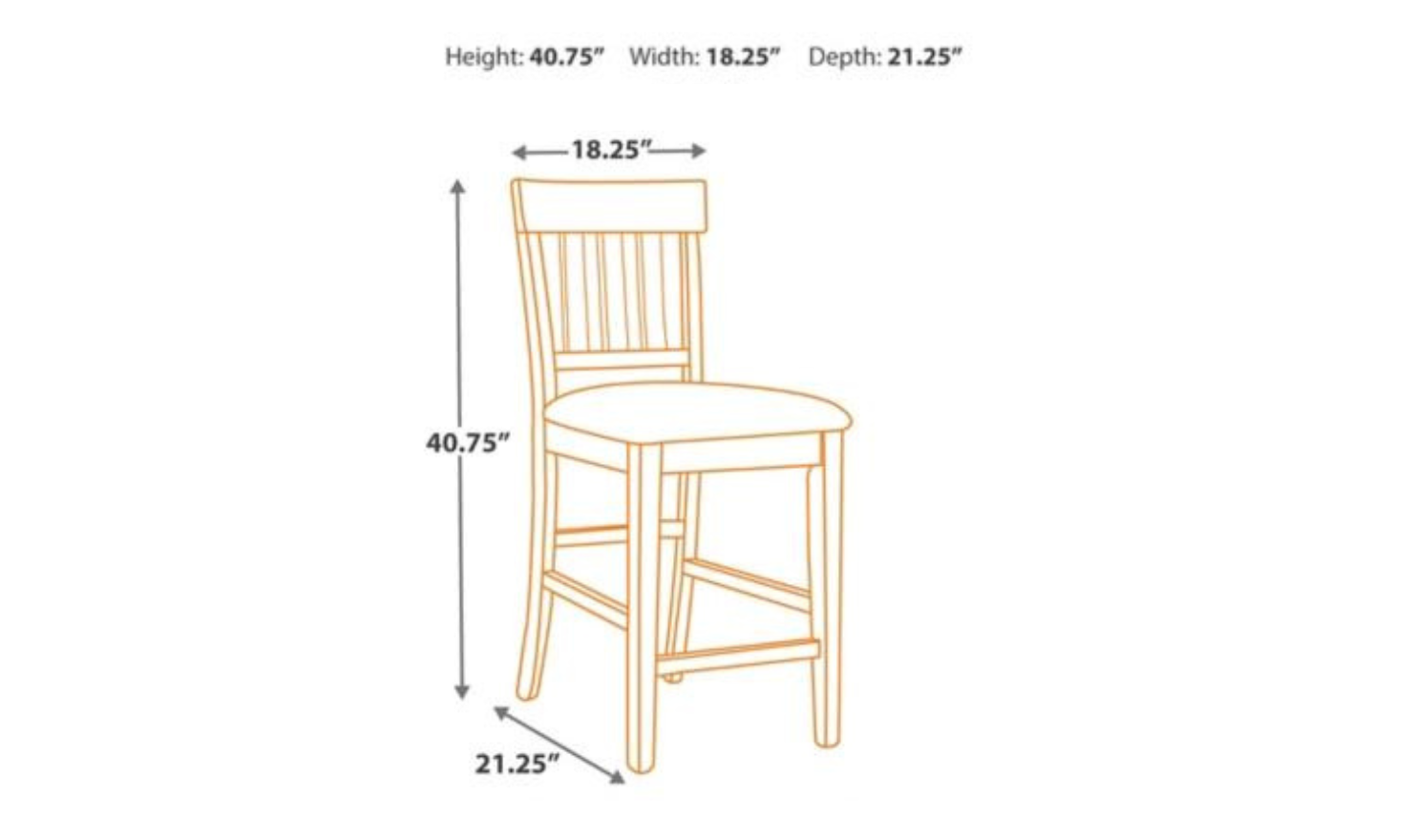 Modern Heritage Ralene 4-Seater Extension Counter Dining Set in Brown - Image 19