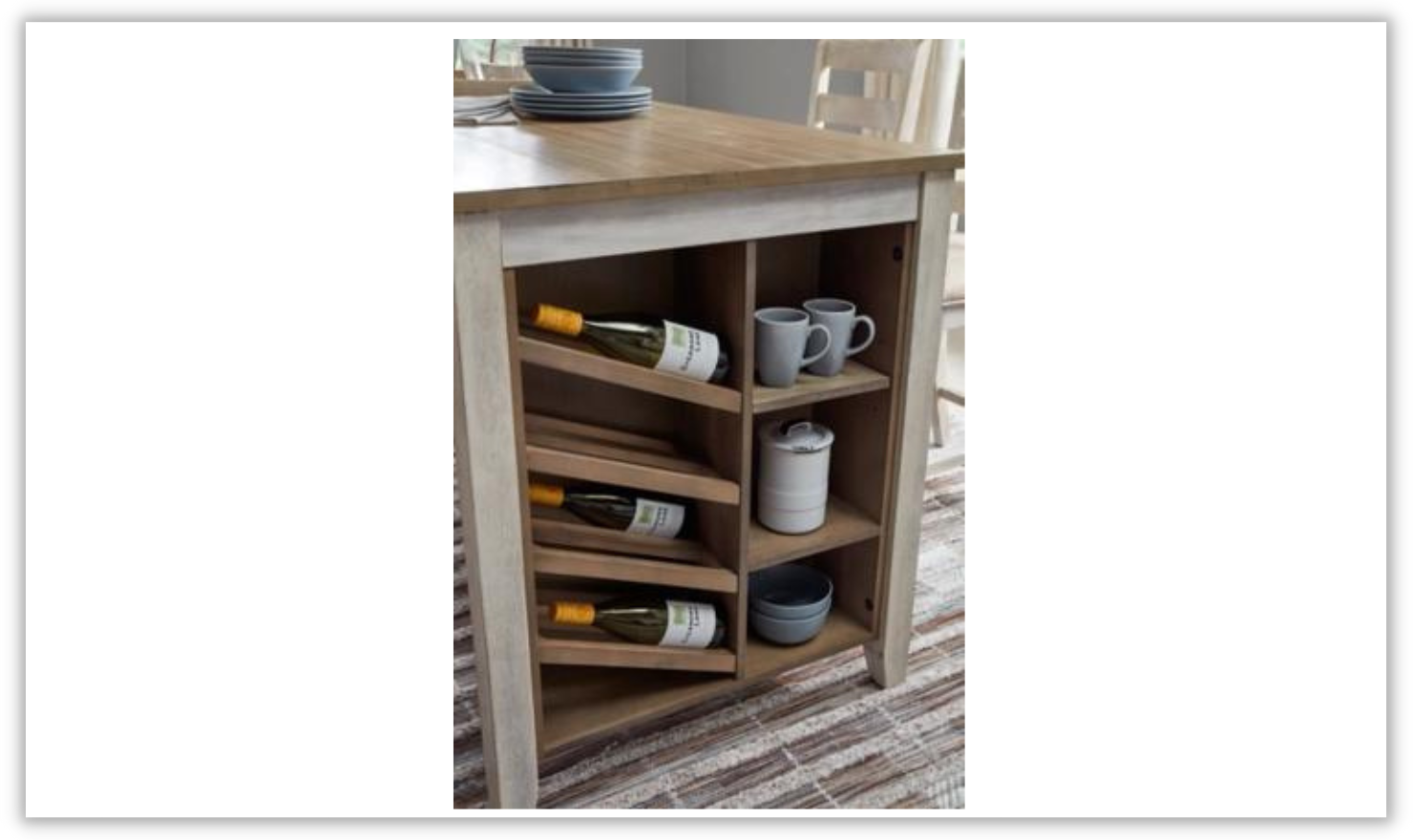 Modern Heritage Skempton 5 Pieces Counter Height Dining Set with Storage - Image 10