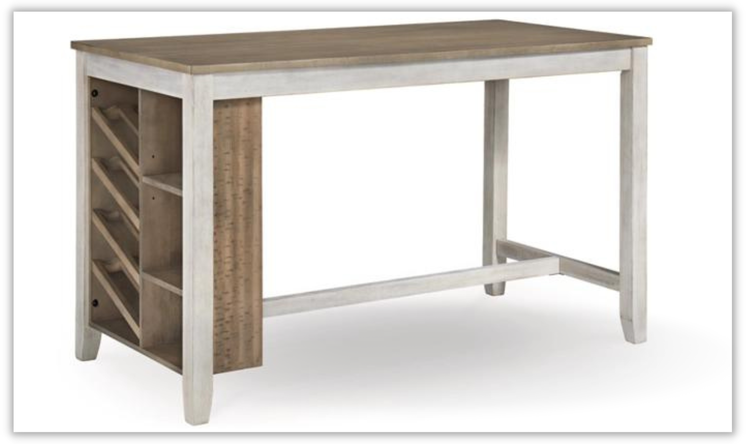 Skempton Counter Height Dining Table with Storage in Brown - Image 8