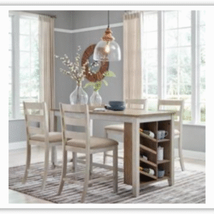 Modern Heritage Skempton 5 Pieces Counter Height Dining Set with Storage