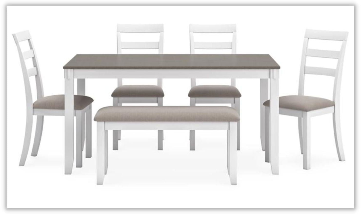 Stonehollow 6 Piece Dining Set in White - Image 2
