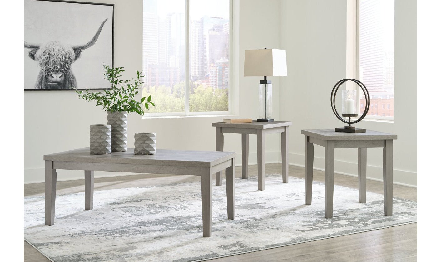 Modern Heritage Loratti Occasional Table Set in Gray
