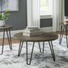 Modern Heritage Hadasky Round Wood Top Table Set
