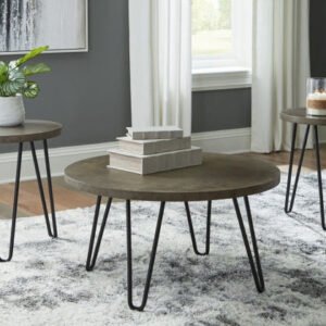 Modern Heritage Hadasky Round Wood Top Table Set