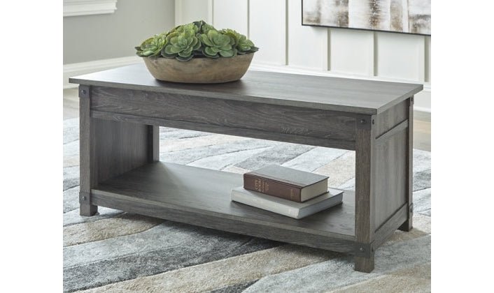 Modern Heritage Freedan Lift-Top Coffee Table in Gray