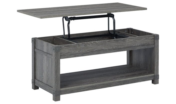 Modern Heritage Freedan Lift-Top Coffee Table in Gray - Image 2