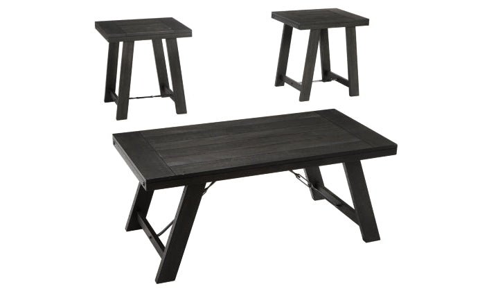 Modern Heritage Noorbrook Occasional Table Set in Black - Image 2