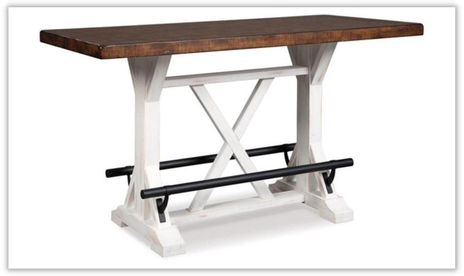 Valebeck Counter Height Wooden Dining Table in Brown - Image 5