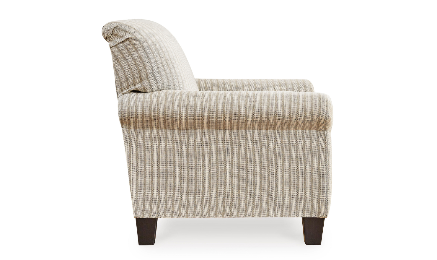 Valerani Fabric Rolled Arm Accent Chair in Sandstone - Image 5