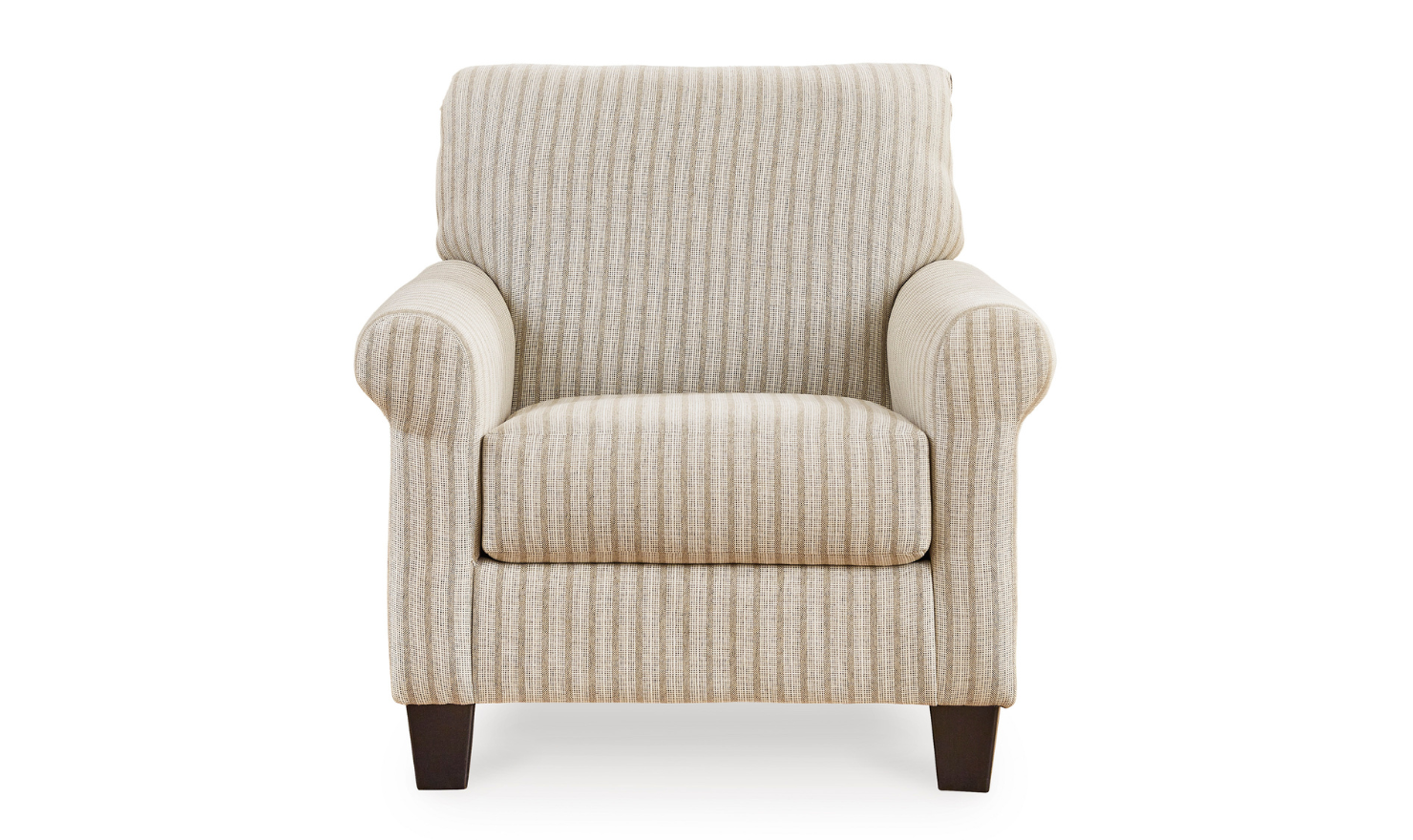 Valerani Fabric Rolled Arm Accent Chair in Sandstone - Image 4