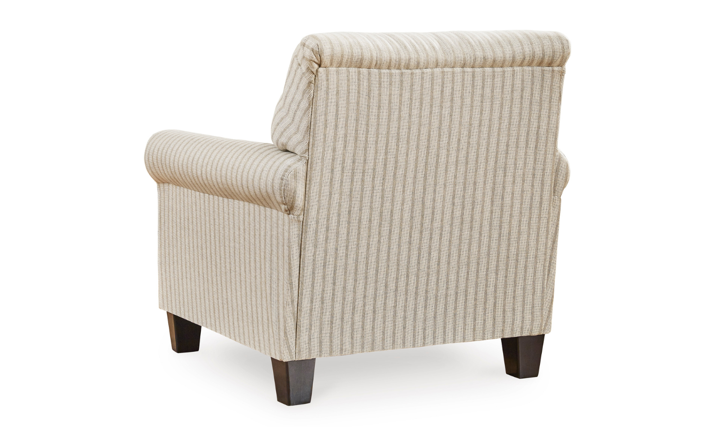 Valerani Fabric Rolled Arm Accent Chair in Sandstone - Image 6